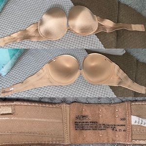 Nude Strapless Push-up Bra